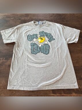 M&M'S Gray Short Sleeve 'One Nutty Dad' Tee with Yellow M&M